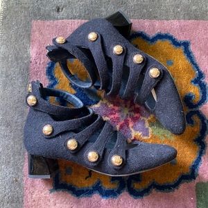 Tory Burch Marisa Wool Strappy Shoes